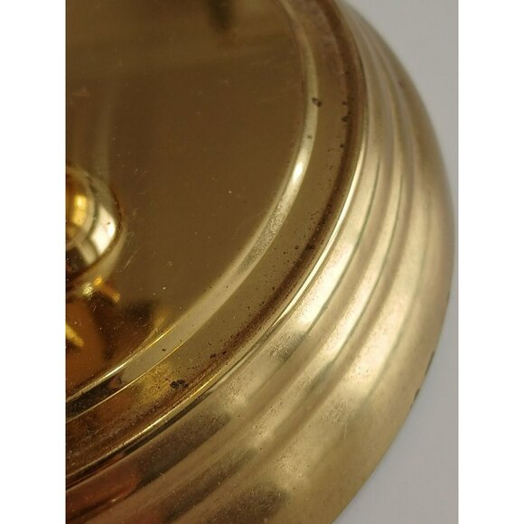 Vintage Ergo Quartz Germany Mantel Clock With Glass Dome 8'' - UNTESTED AS IS - Picture 12 of 14